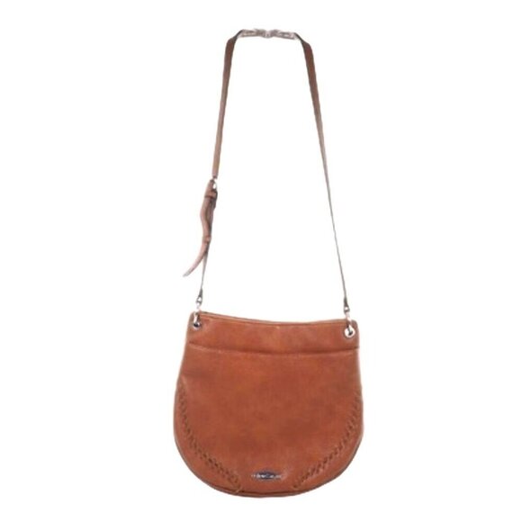 Franco Sarto Womens Purse Saddlebag Brown Cognac Shoulder Strap Handbag - Picture 2 of 9